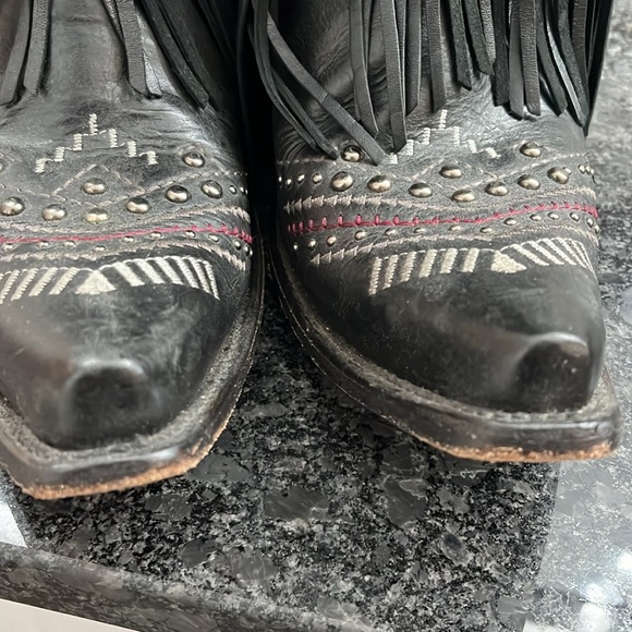 RARE FIND!!!! Corral Crystal fringe cowboy boots - Picture 3 of 10